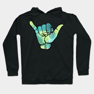 Dark Green Tie Dye Shaka Hoodie